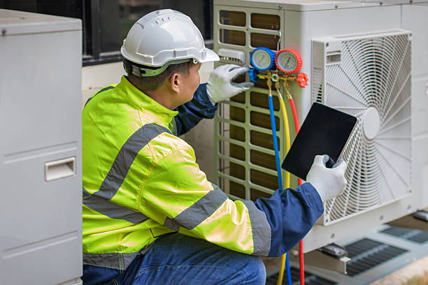 Professional Hvac technician working in Morganton, NC